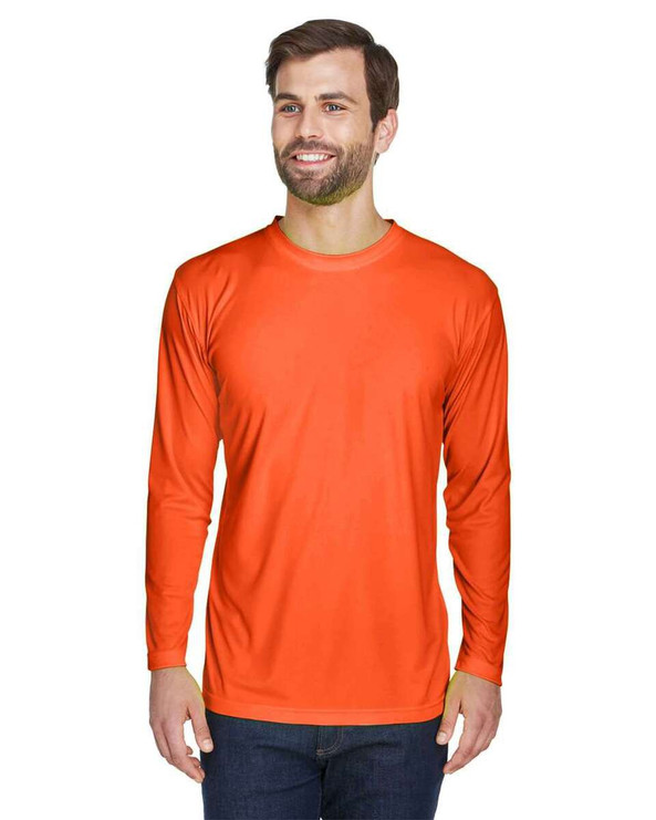 UltraClub 8422 - Men's Cool & Dry Sport Long Sleeve Performance Interlock T-Shirt