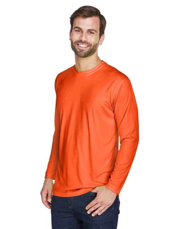 UltraClub 8422 - Men's Cool & Dry Sport Long Sleeve Performance Interlock T-Shirt
