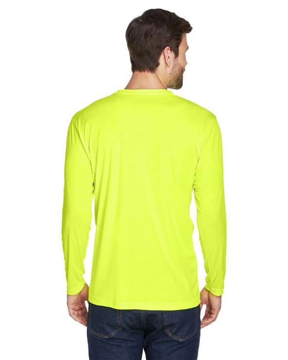 UltraClub 8422 - Camiseta de manga larga Cool &amp; Dry Sport Performance Interlock para hombre