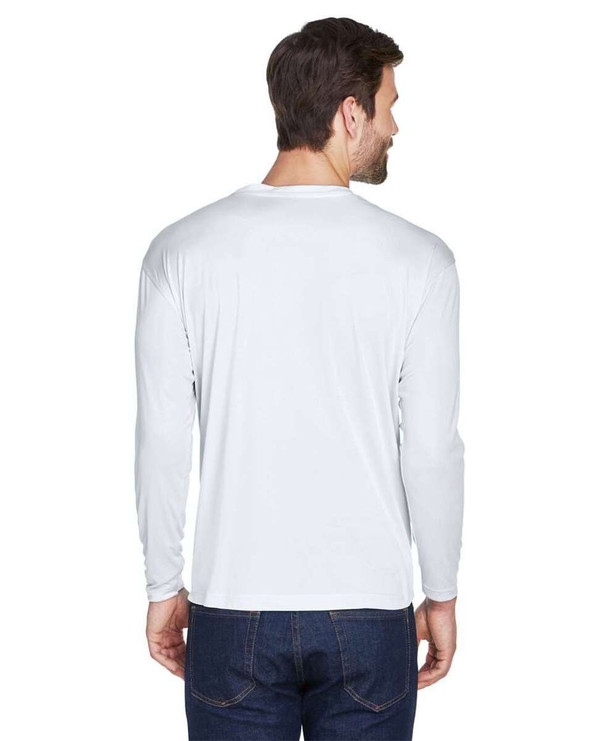 UltraClub 8422 - Camiseta de manga larga Cool &amp; Dry Sport Performance Interlock para hombre