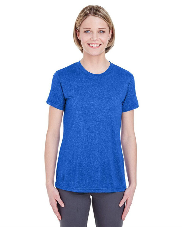 UltraClub 8619L - Women's Cool & Dry Heathered Performance T-Shirt