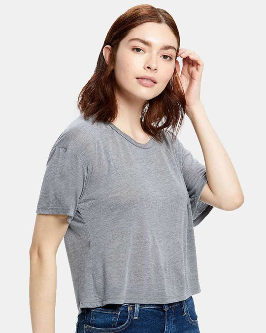 US Blanks US309 - Women's Boxy Open Neck Tee
