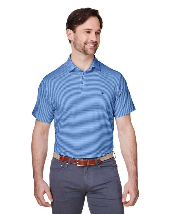 vineyard vines G012426 - Bradley Stripe Sankaty Polo