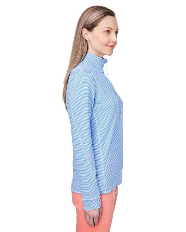 vineyard vines K002521 - Women's Microstripe Sankaty Half-Zip Pullover