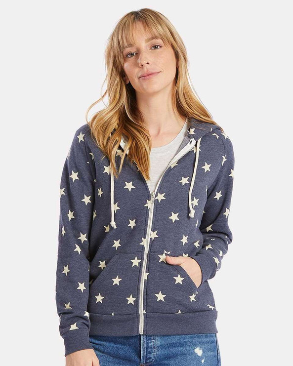 Alternative 9573 - Ladies' Eco-Fleece Adrian Full-Zip Hooded Sweatshirt