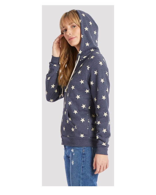Alternative 9573 - Ladies' Eco-Fleece Adrian Full-Zip Hooded Sweatshirt