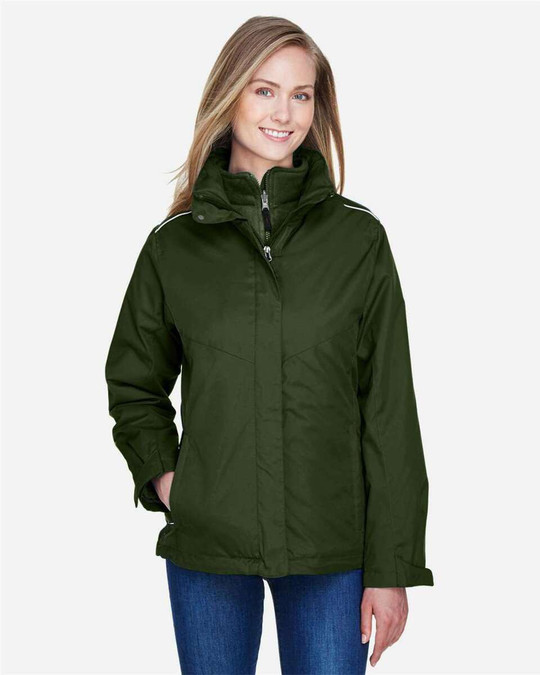 CORE365 78205 - Veste 3-en-1 pour dames Region avec doublure en polaire