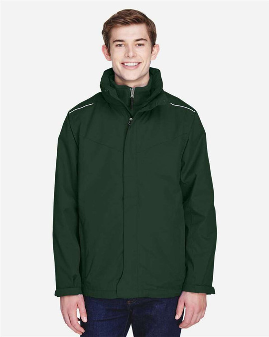 CORE365 88205 - Veste 3-en-1 pour hommes Region avec doublure en polaire