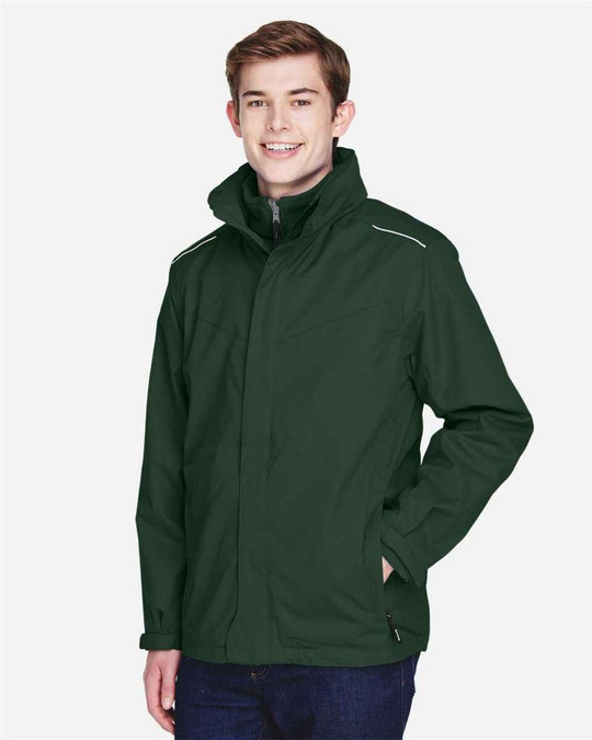CORE365 88205 - Veste 3-en-1 pour hommes Region avec doublure en polaire