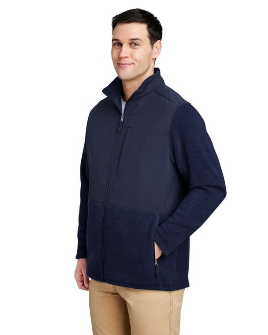 CORE365 CE890 - Chaqueta Híbrida con Cremallera Completa para Hombre Journey Summit
