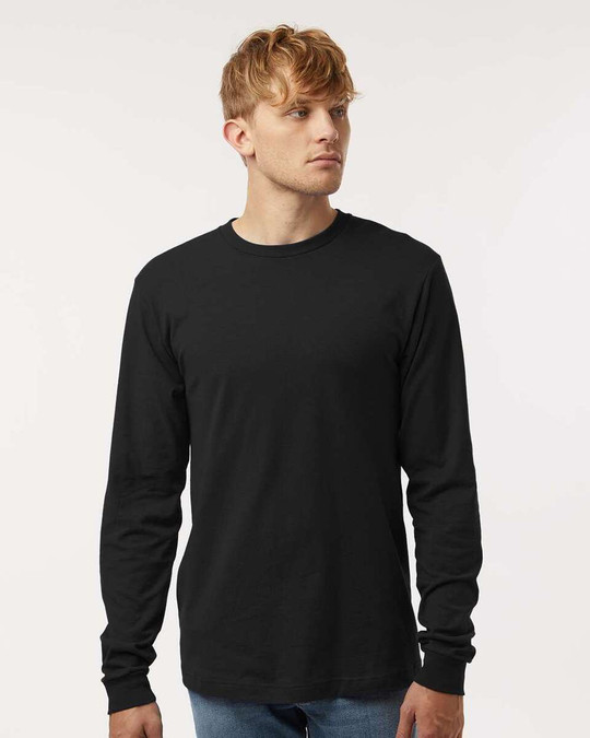 M&O 4501 - T-Shirt à manches longues en jersey fin
