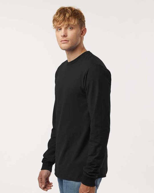 M&O 4501 - T-Shirt à manches longues en jersey fin