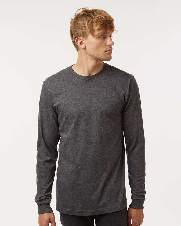 M&O 4501 - T-Shirt à manches longues en jersey fin
