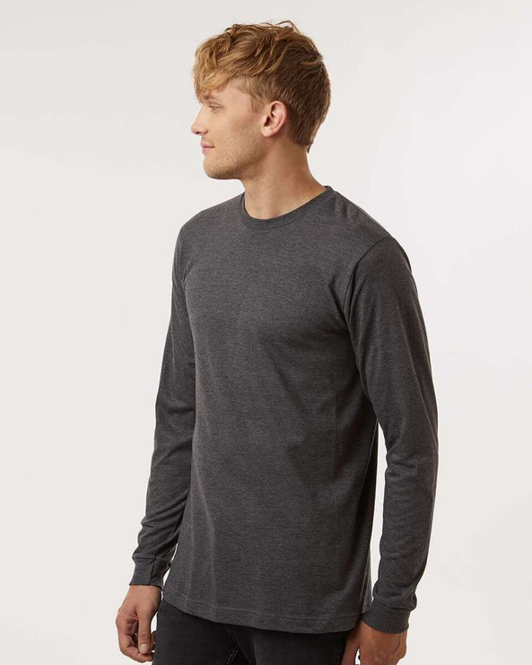 M&O 4501 - T-Shirt à manches longues en jersey fin