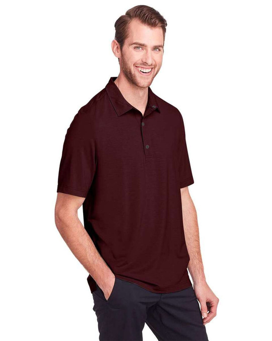 North End NE100 - Polo de rendimiento elástico con botones a presión para hombre JAQ