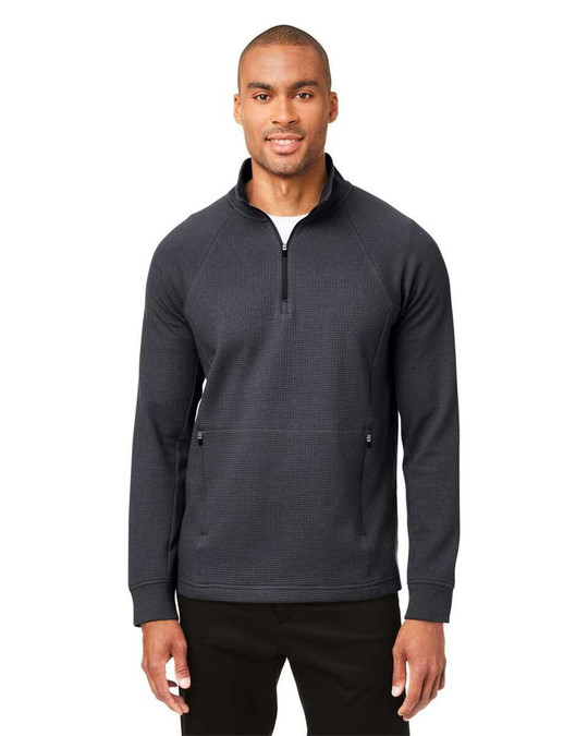 North End NE200 - Men's Rhythm Waffle Quarter-Zip Pullover