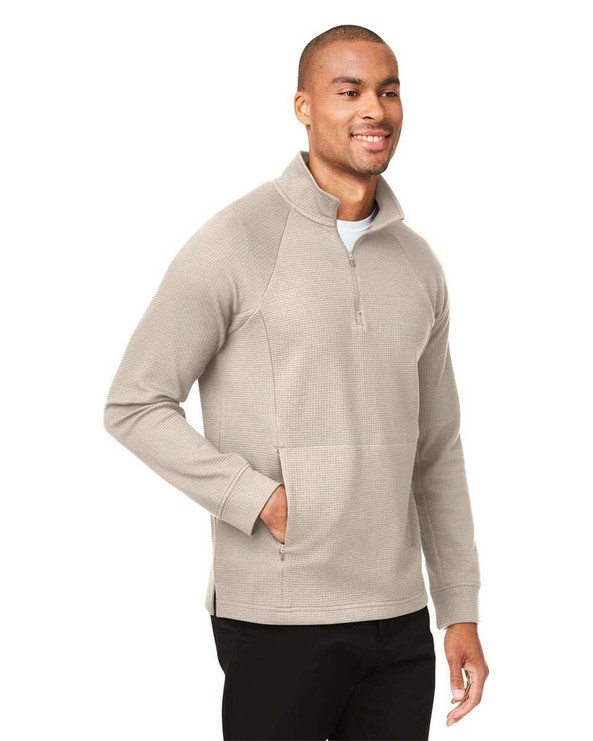 North End NE200 - Men's Rhythm Waffle Quarter-Zip Pullover