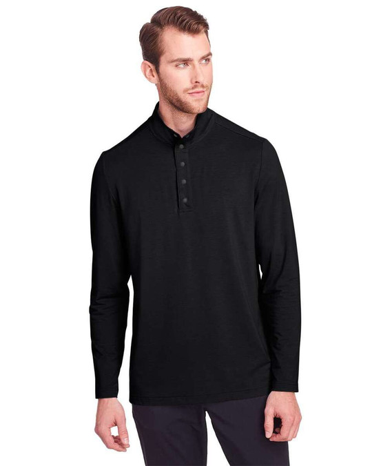 North End NE400 - Pulóver de rendimiento elástico con broches para hombre JAQ