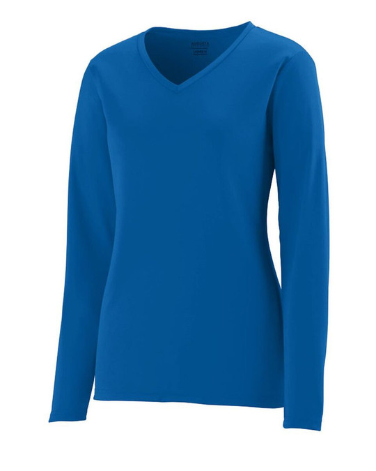 Augusta Sportswear 1788 - Camiseta Nexgen Performance de manga larga y cuello en V para mujer