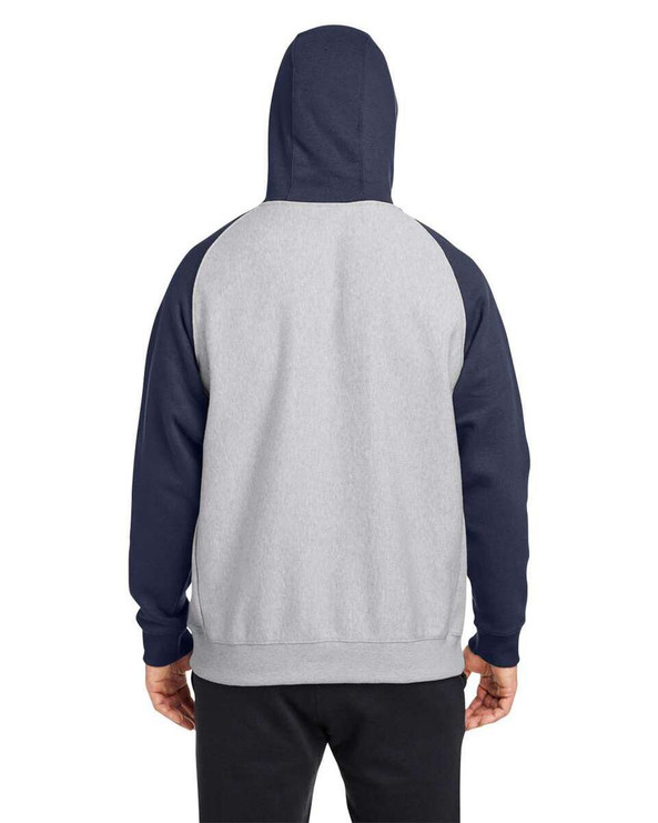 Team 365 TT96CB - Unisex Zone HydroSport Heavyweight Colorblock Hooded Sweatshirt