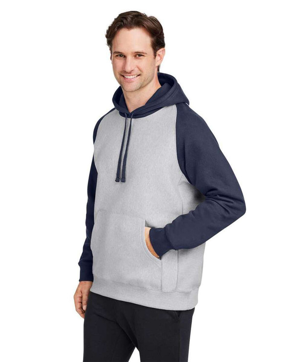 Team 365 TT96CB - Unisex Zone HydroSport Heavyweight Colorblock Hooded Sweatshirt