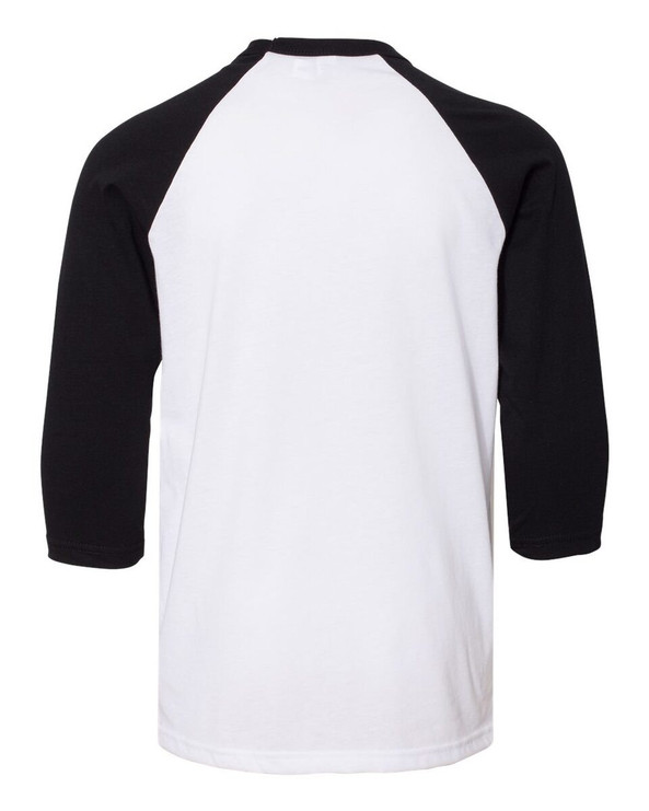 Bella+Canvas 3200Y - Youth Three-Quarter Sleeve Baseball Tee