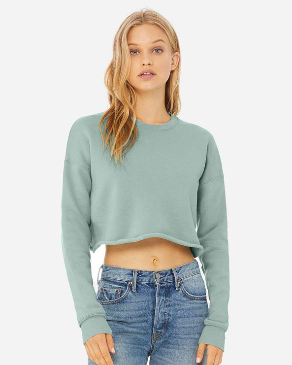 Bella+Canvas 7503 - Women's Crop Crew Fleece