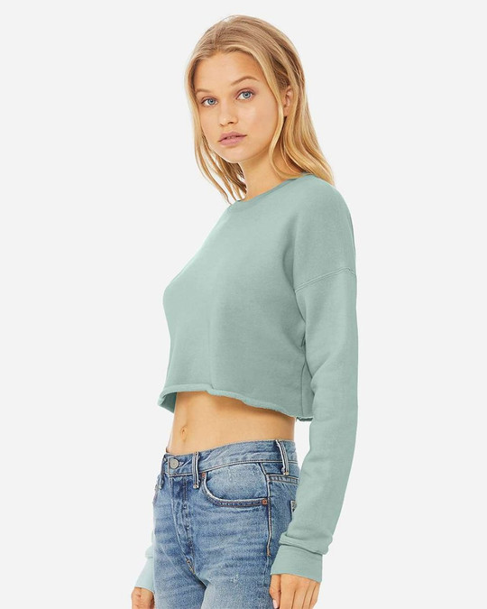 Bella+Canvas 7503 - Forro polar Crop Crew para mujer
