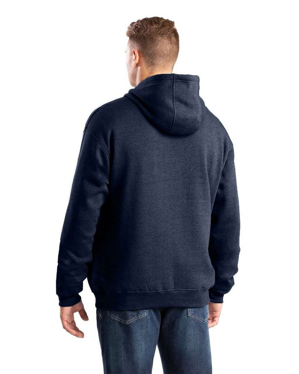 Berne SP418 - Men's Heritage Zippered Pocket Hooded Pullover Sweatshirt