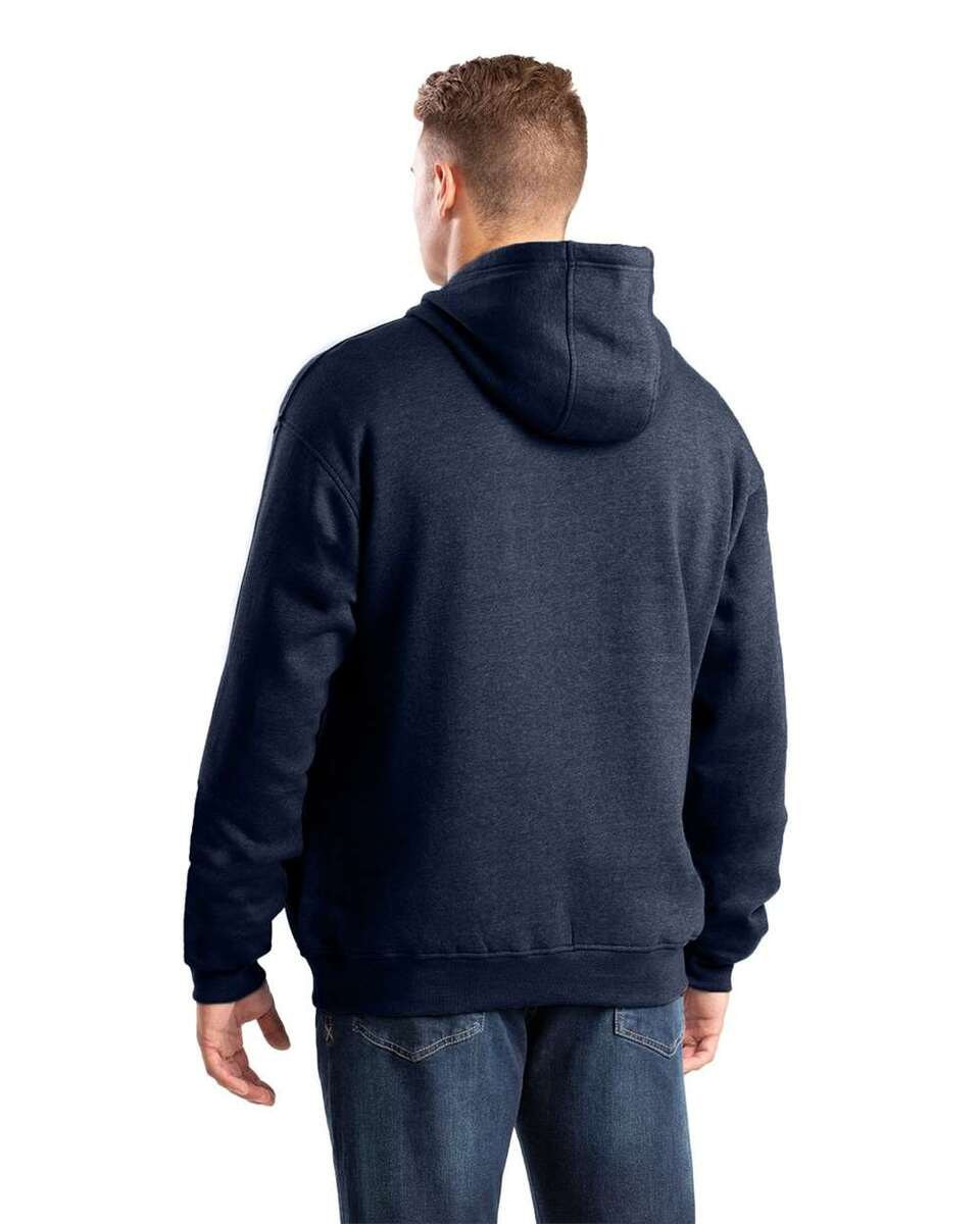 Berne SP418 - Sudadera con Capucha y Bolsillo con Cremallera para Hombre Heritage