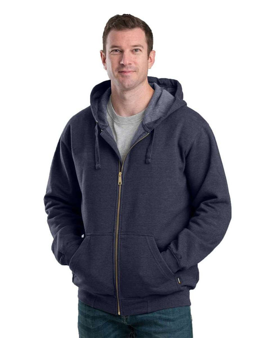 Berne SZ413 - Sudadera con capucha y cremallera completa Men's Heritage