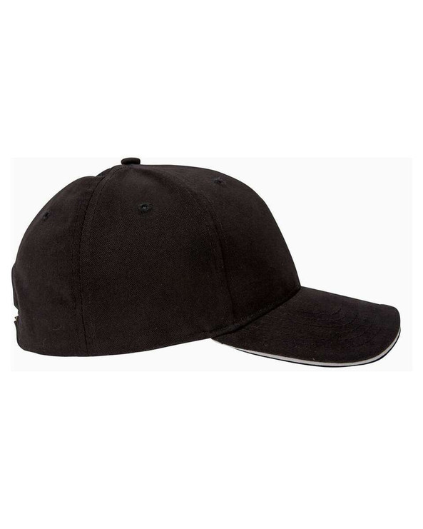 Big Accessories BX004 - 6-Panel Twill Sandwich Baseball Cap