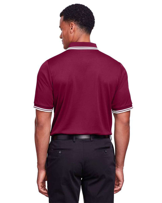 Devon & Jones DG20C - CrownLux Performance® Men's Plaited Tipped Polo