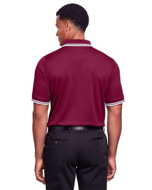 Devon & Jones DG20C - CrownLux Performance® Men's Plaited Tipped Polo