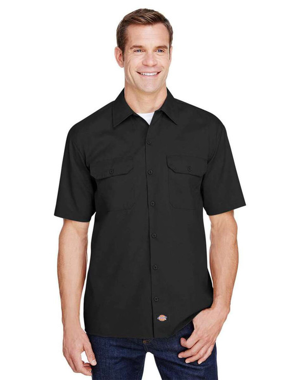 Dickies WS675 - Camisa de trabajo FLEX de manga corta en sarga