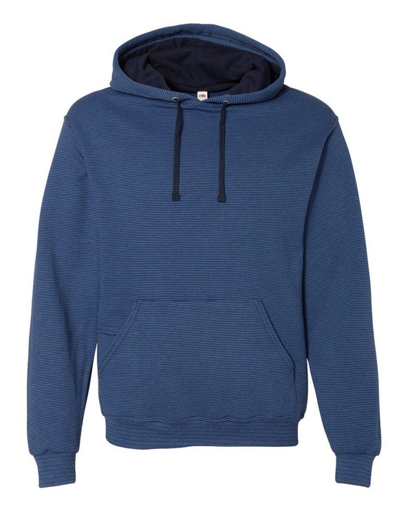 Fruit of the Loom SF77R - Sofspun® Microstripe Hooded Sweatshirt