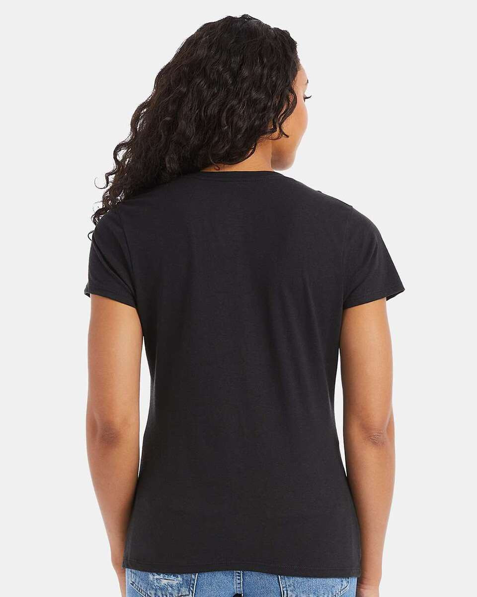 Hanes 42VT - Camiseta de mujer Perfect-T Triblend con cuello en V