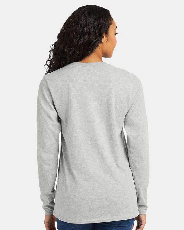 Hanes 498L - Camiseta de manga larga Perfect-T