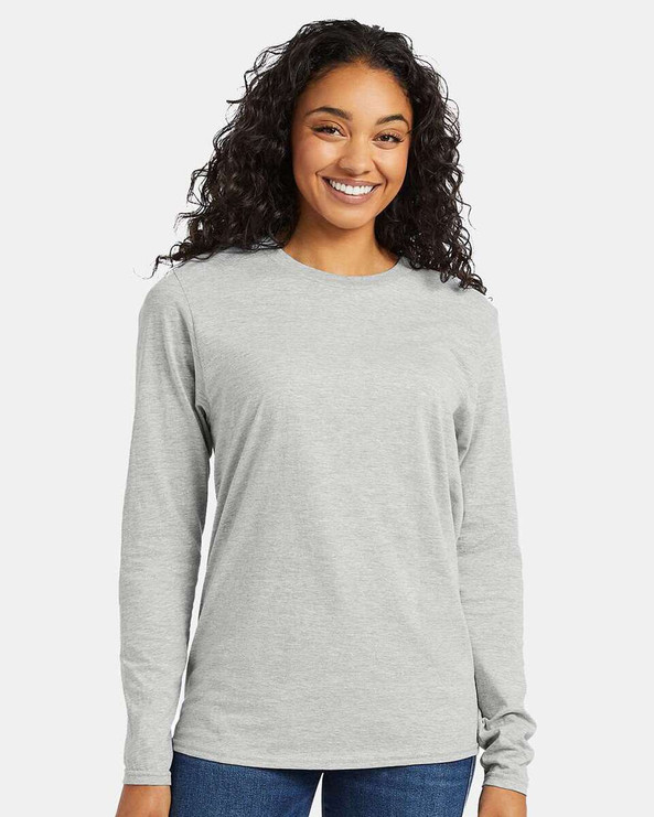 Hanes 498L - Camiseta de manga larga Perfect-T
