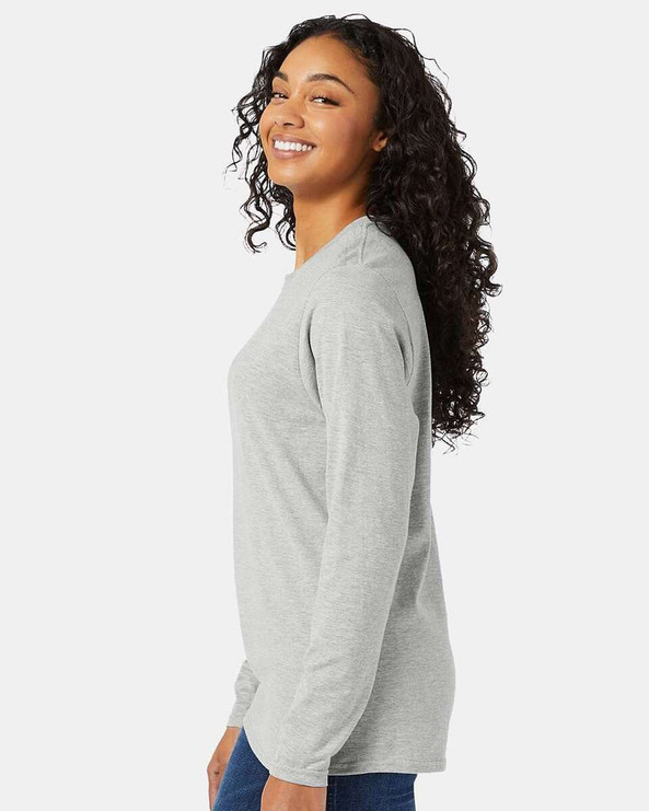 Hanes 498L - Camiseta de manga larga Perfect-T