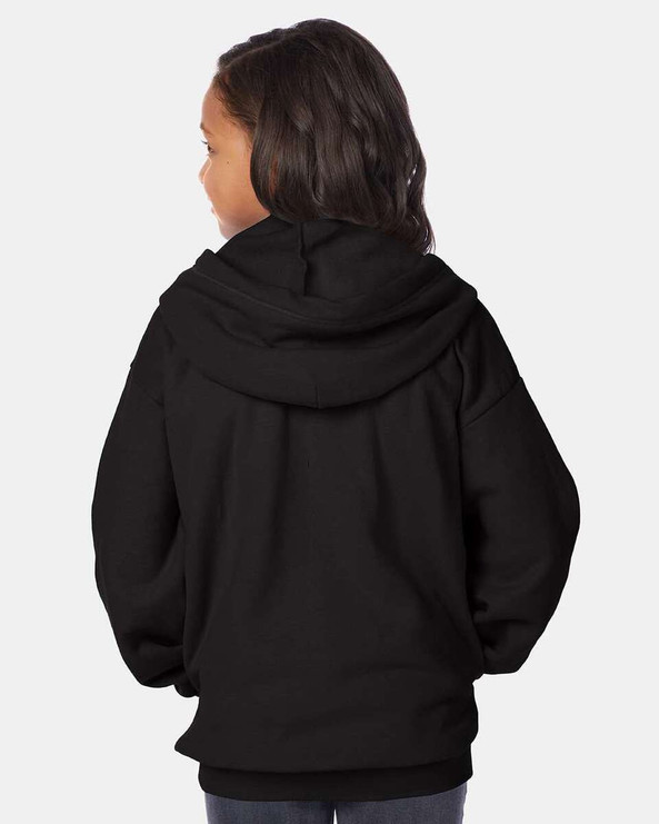 Hanes P480 - EcoSmart® Youth Full-Zip Hooded Sweatshirt