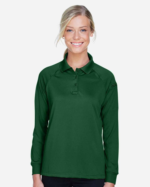 Harriton M211LW - Ladies Advantage Snag Protection Plus Long-Sleeve Tactical Polo