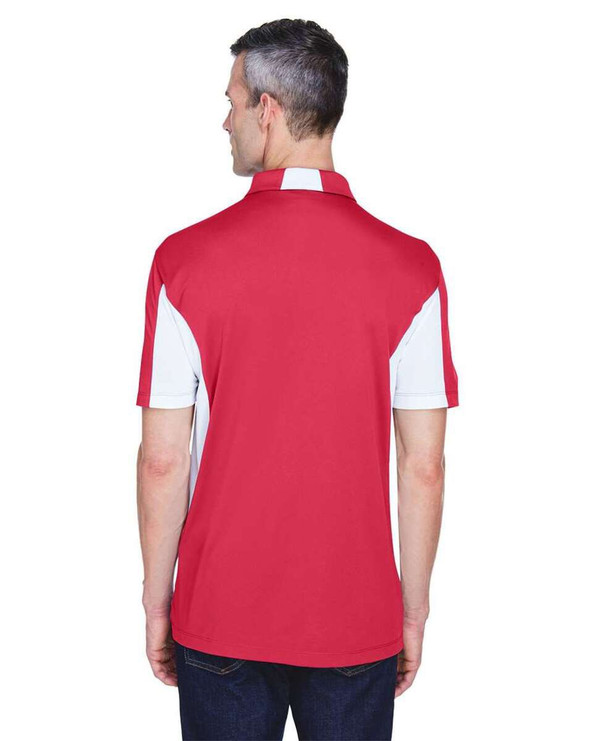 Harriton M355 - Men's Side Blocked Micro-Piqué Polo