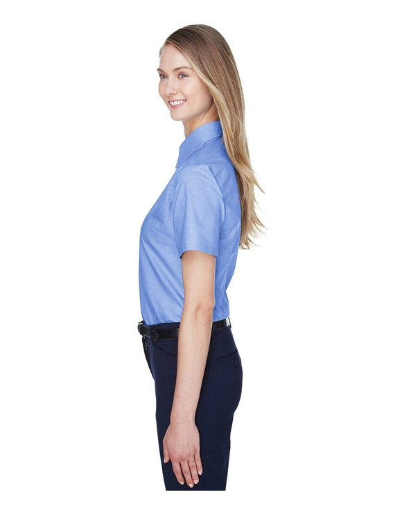 Harriton M600SW - Women's Stain-Release Short Sleeve Oxford Shirt