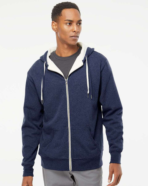 Independent Trading Co. EXP90SHZ - Sudadera con capucha y forro de sherpa