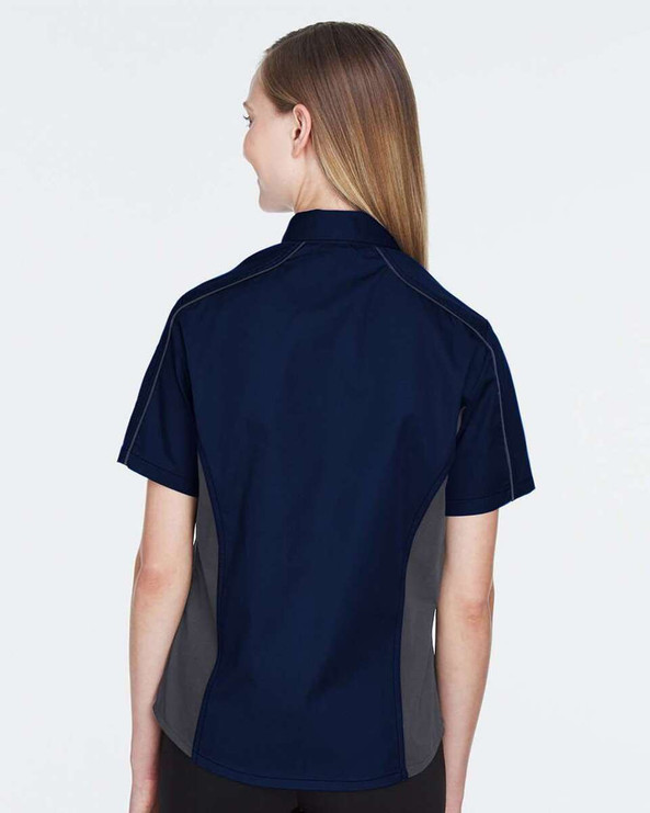 Ash City North End 77042 - Fuse Ladies' Color-Block Twill Shirts