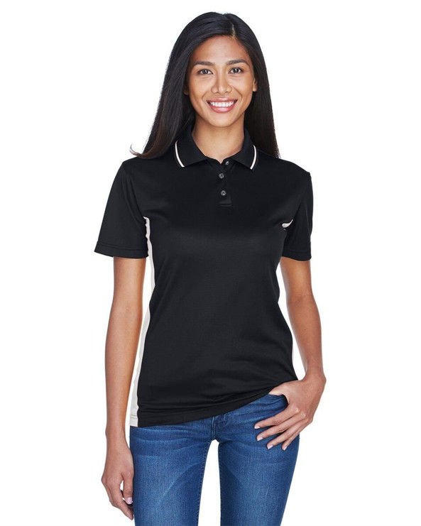 UltraClub 8406L - Ladies Cool & Dry Sport Two-Tone Polo