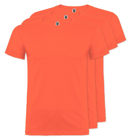 Pack mit 30 Roly Workwear CA6554 - Beagle Kurzarm-T-Shirt mit Doppeltem Rundhalsausschnitt mit Elastan