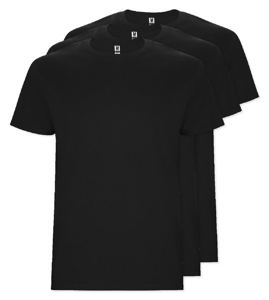 Pack of 30 Roly Workwear CA6681 - STAFFORD Tubular short-sleeved t-shirt in adult sizes and with side seams in kid's sizes