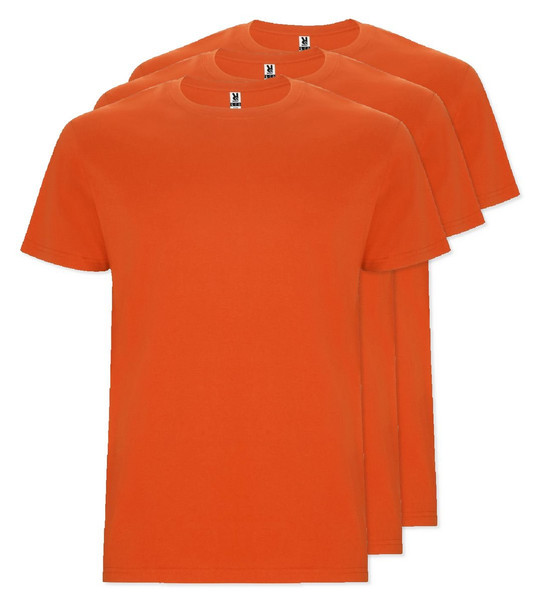 Pack of 30 Roly Workwear CA6681 - STAFFORD Tubular short-sleeved t-shirt in adult sizes and with side seams in kid's sizes
